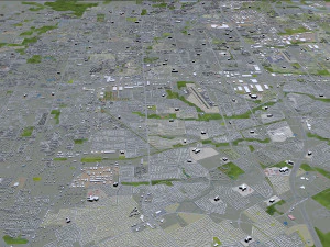 cidade de arlington, texas, eua, 40 km Modelo 3D