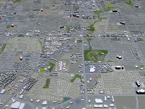 cidade de arlington, texas, eua, 40 km Modelo 3D