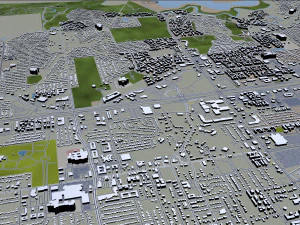 cidade de arlington, texas, eua, 40 km Modelo 3D