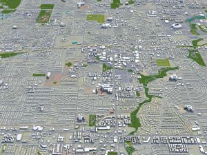 arlington city texas usa 40km 3D मॉडल