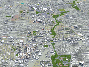 arlington city texas usa 40km 3D मॉडल