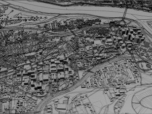 arlington city virginia usa 20km 3D Model