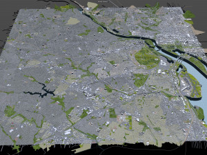 arlington city virginia usa 20km 3D Model