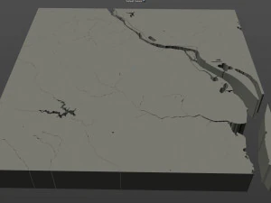 arlington city virginia usa 20km 3D Model