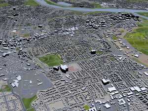 arlington city virginia usa 20km 3D Model