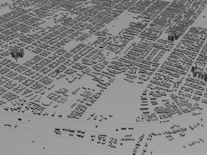 arroyo grande city california usa 20km 3D Model