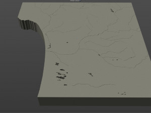 arroyo grande city california usa 20km 3D Model