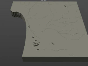 arroyo grande city california usa 20km 3D Model
