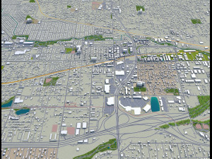 arvada city colorado usa 40km 3D Model