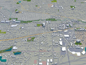 arvada city colorado usa 40km 3D Model