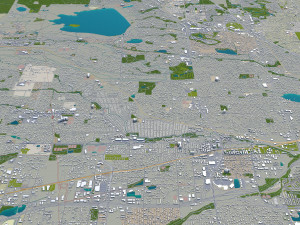arvada city colorado usa 40km 3D Model