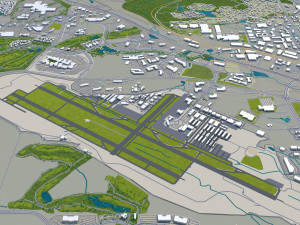 arvada city colorado usa 40km 3D Model
