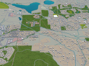 arvada city colorado usa 40km 3D Model