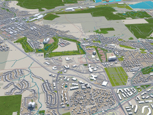arvada city colorado usa 40km 3D Model