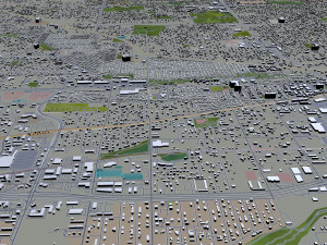 arvada city colorado usa 40km 3D Model