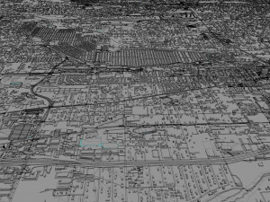 arvada city colorado usa 40km 3D Model