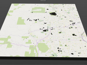 arvada city colorado usa 40km 3D Model