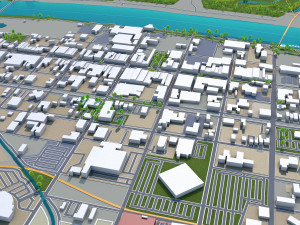 augusta city georgia usa 60km 3D 模型