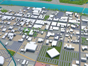 augusta city georgia usa 60km 3D Model