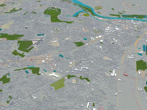 augusta city georgia usa 60km 3D Model