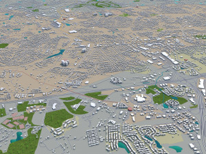 augusta city georgia usa 60km 3D 模型