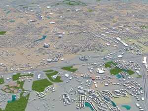 augusta city georgia usa 60km 3D Model