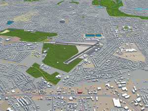 augusta city georgia usa 60km 3D 模型