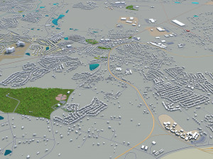 augusta city georgia usa 60km 3D 模型