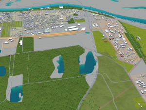 augusta city georgia usa 60km 3D 模型