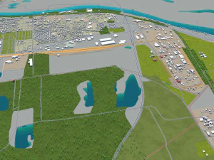 augusta city georgia usa 60km 3D Model