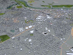 augusta city georgia usa 60km 3D 模型