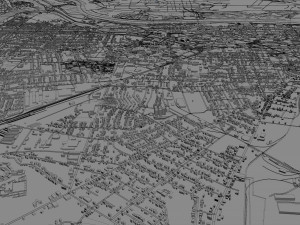 augusta city georgia usa 60km 3D 模型