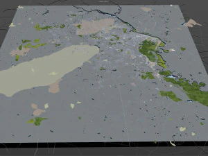 augusta city georgia usa 60km 3D Model