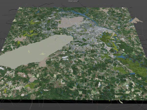 augusta city georgia usa 60km 3D Model