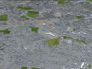 augusta city georgia usa 60km 3D 模型