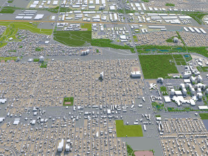 aurora city colorado usa 60km 3D 模型