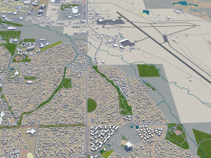 aurora city colorado usa 60km 3D 模型