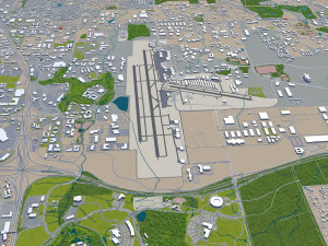 aurora city colorado usa 60km 3D 模型