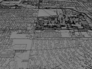 aurora city colorado usa 60km 3D 模型