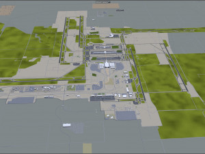 aurora city colorado usa 60km 3D 模型