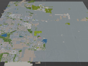 aurora city colorado usa 60km 3D 模型