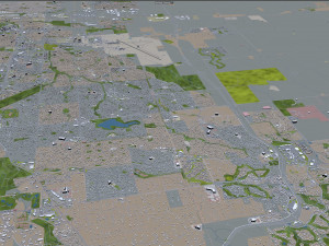 aurora city colorado usa 60km 3D 模型