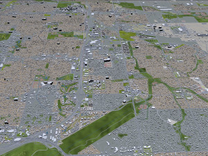 aurora city colorado usa 60km 3D 模型