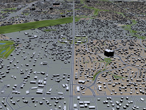 aurora city colorado usa 60km 3D 模型