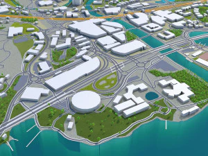 baerum sandvika city norway 10km 3D Model