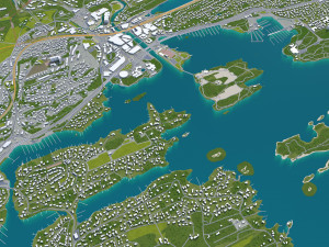 baerum sandvika city norway 10km Model 3D