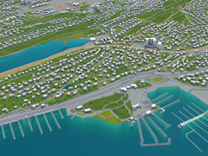 baerum sandvika city norway 10km Model 3D