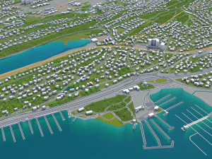 baerum sandvika city norway 10km 3D Model