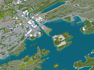 baerum sandvika city norway 10km Model 3D