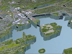 baerum sandvika city norway 10km Model 3D